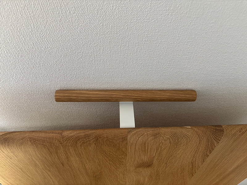 【アウトレット品 #606205】プレディデスク-オーク/ホワイト（100cm×60cm×2cm/引き出し・フック付き）
